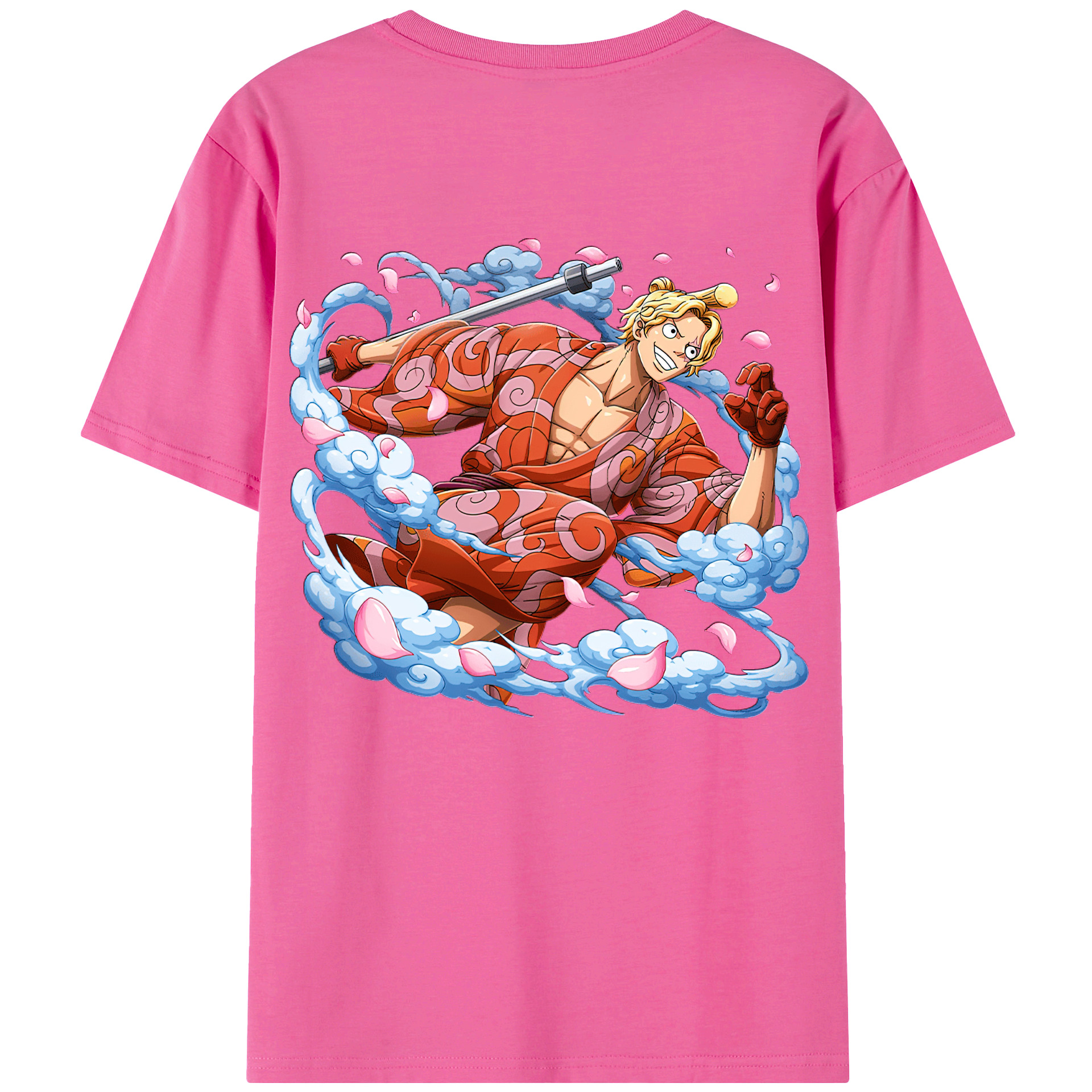 （画像用） ワンピース サンジ ONE PIECE Sanji レディース半袖Tシャツ(バックプリント)